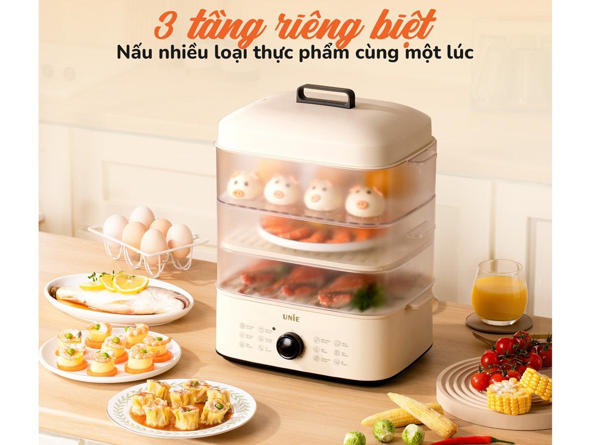 3 tầng 18L cho bữa ăn gia đình