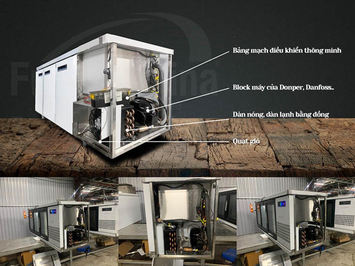 Dung tích lớn và 18 khay topping