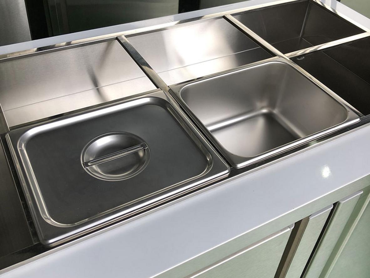Không gian 515L cho topping và bảo quản