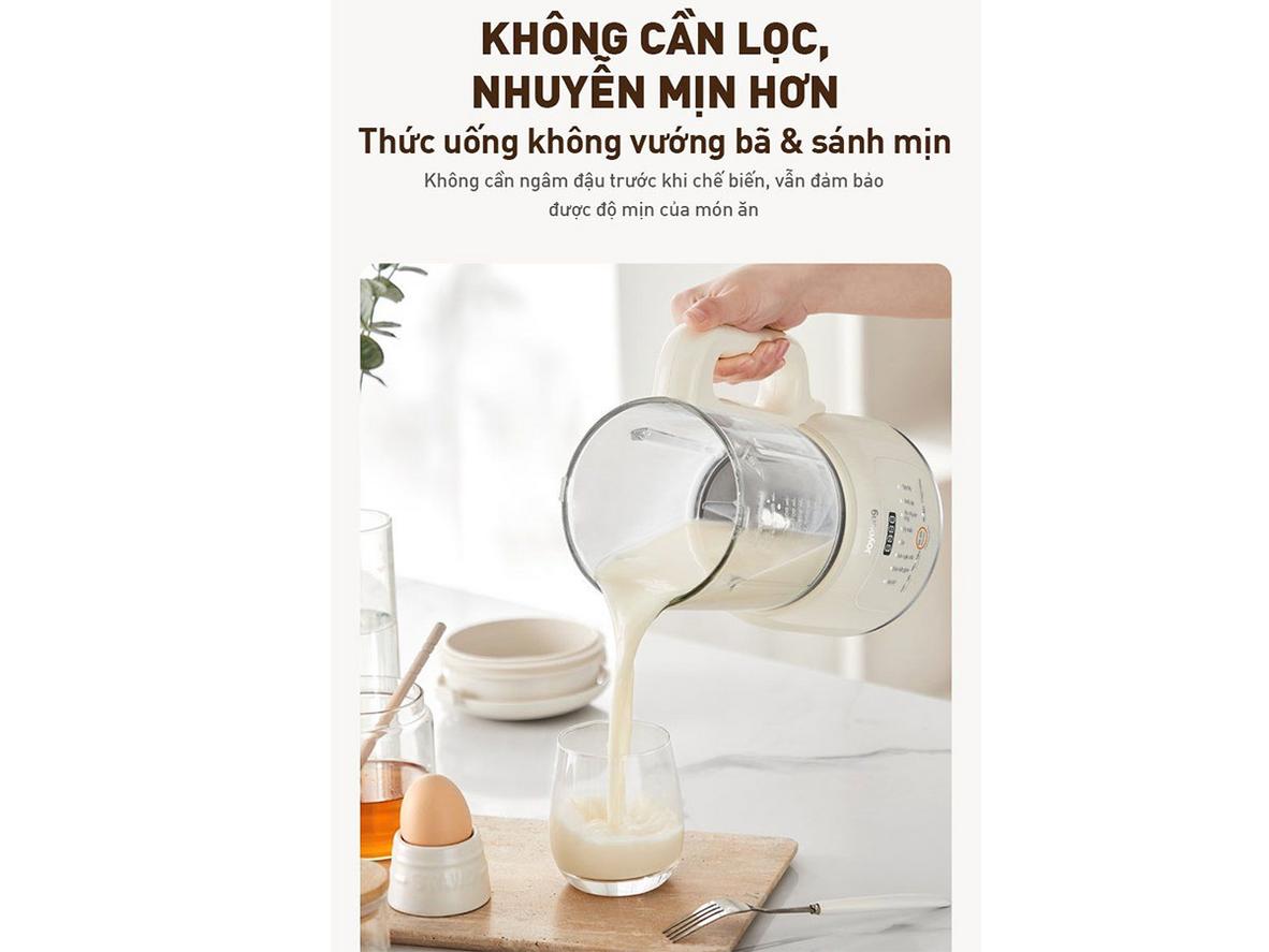 Cối thủy tinh cao cấp, dung tích linh hoạt.