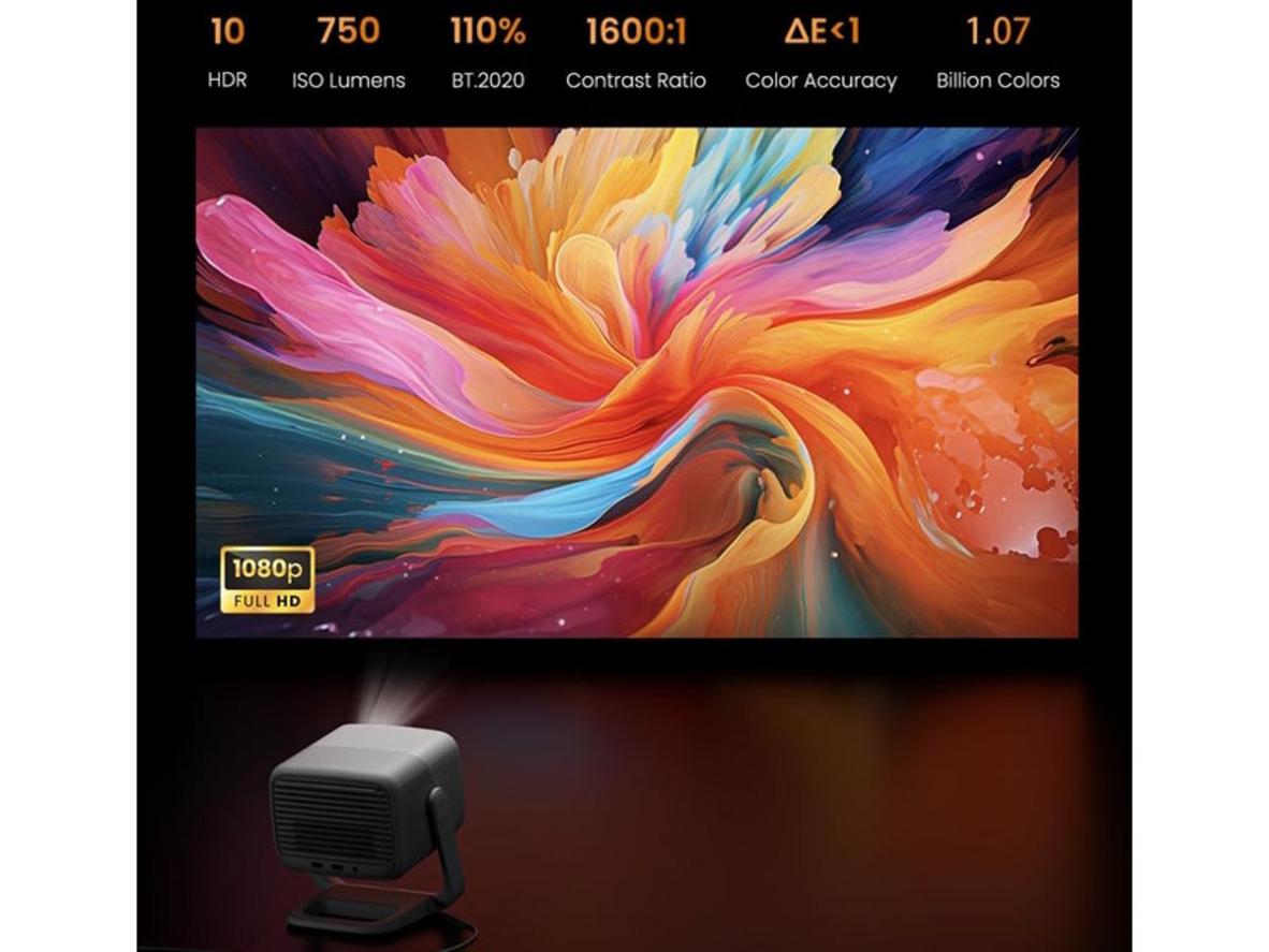 Gimbal xoay 360 độ cho phép chiếu linh hoạt
