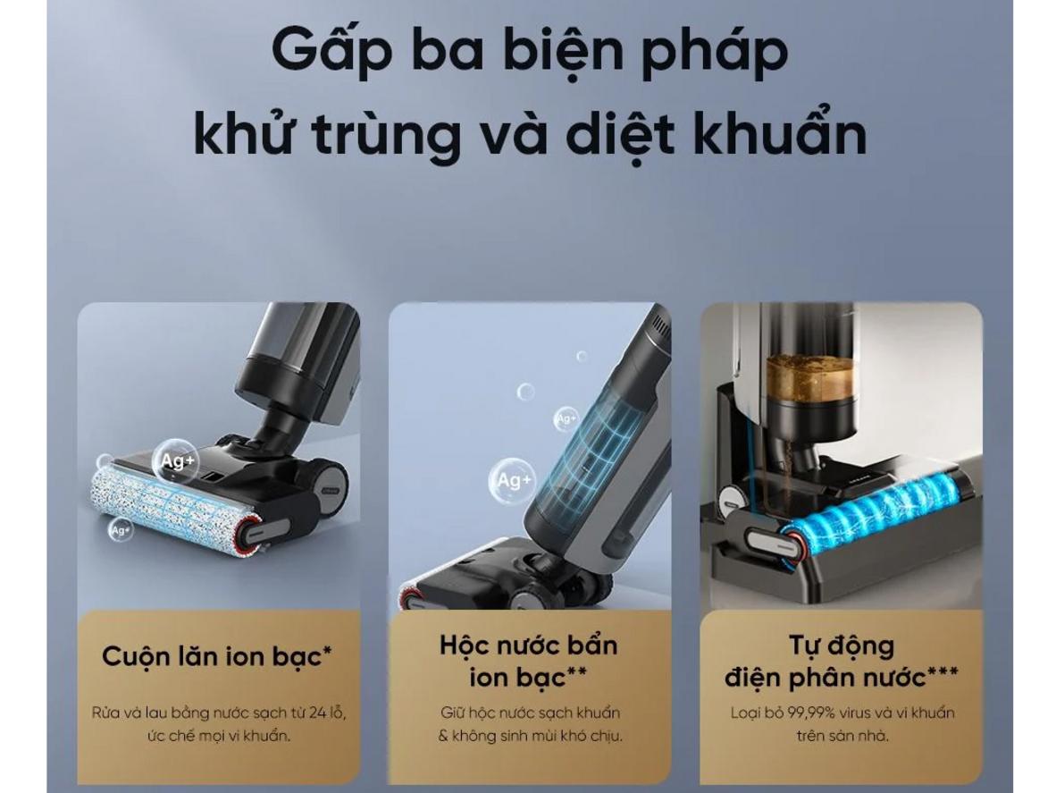 GlideWheel, đèn LED và dung tích nước lớn cho thao tác tiện lợi
