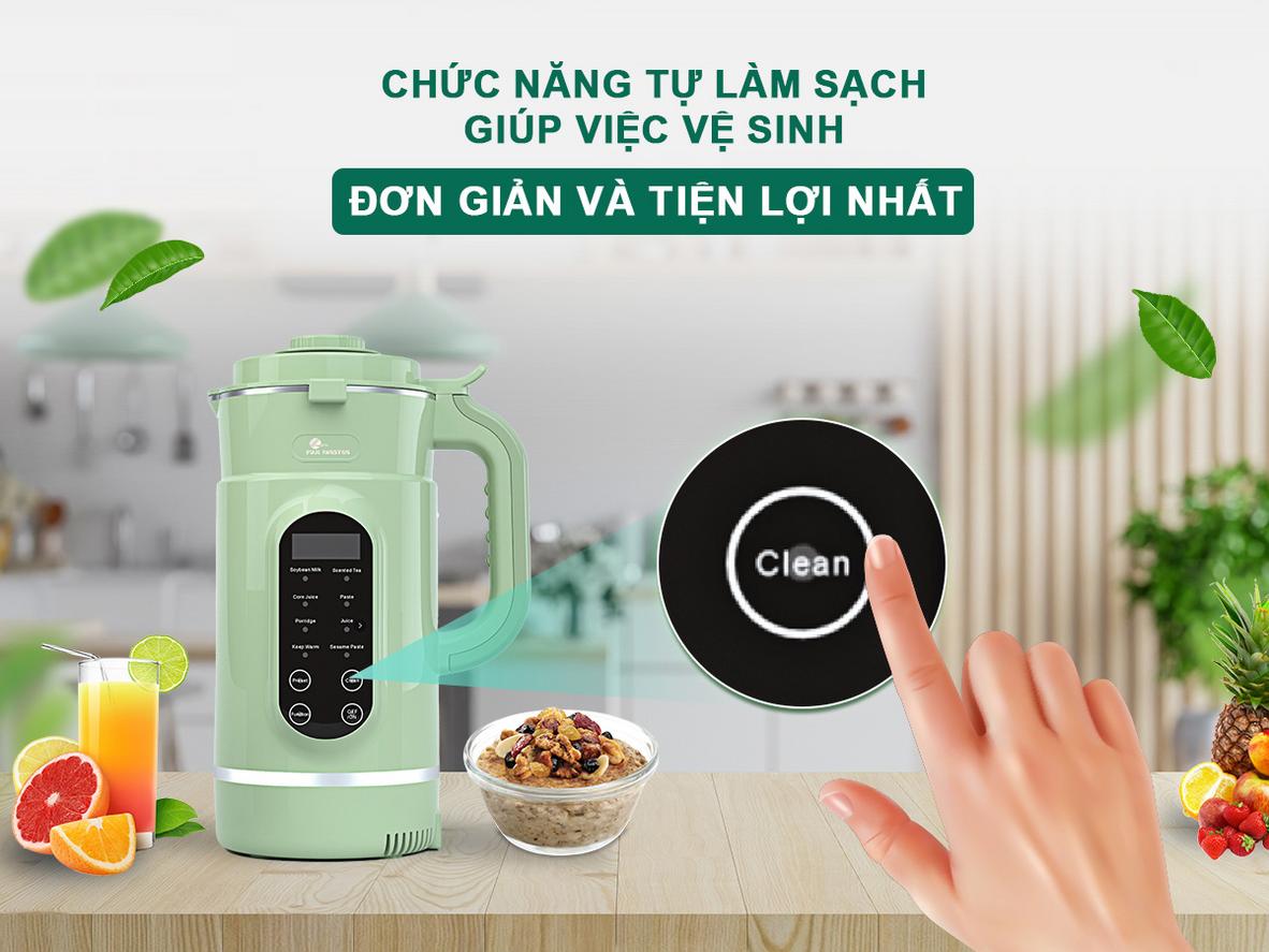 Hẹn giờ, giữ ấm và tự làm sạch tiện lợi