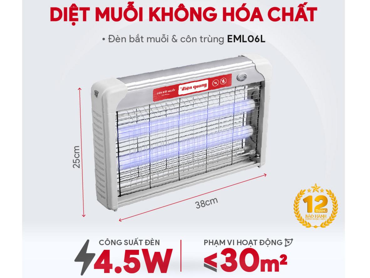 Ánh sáng tím và lưới điện 2 lớp của ĐQ EML06L
