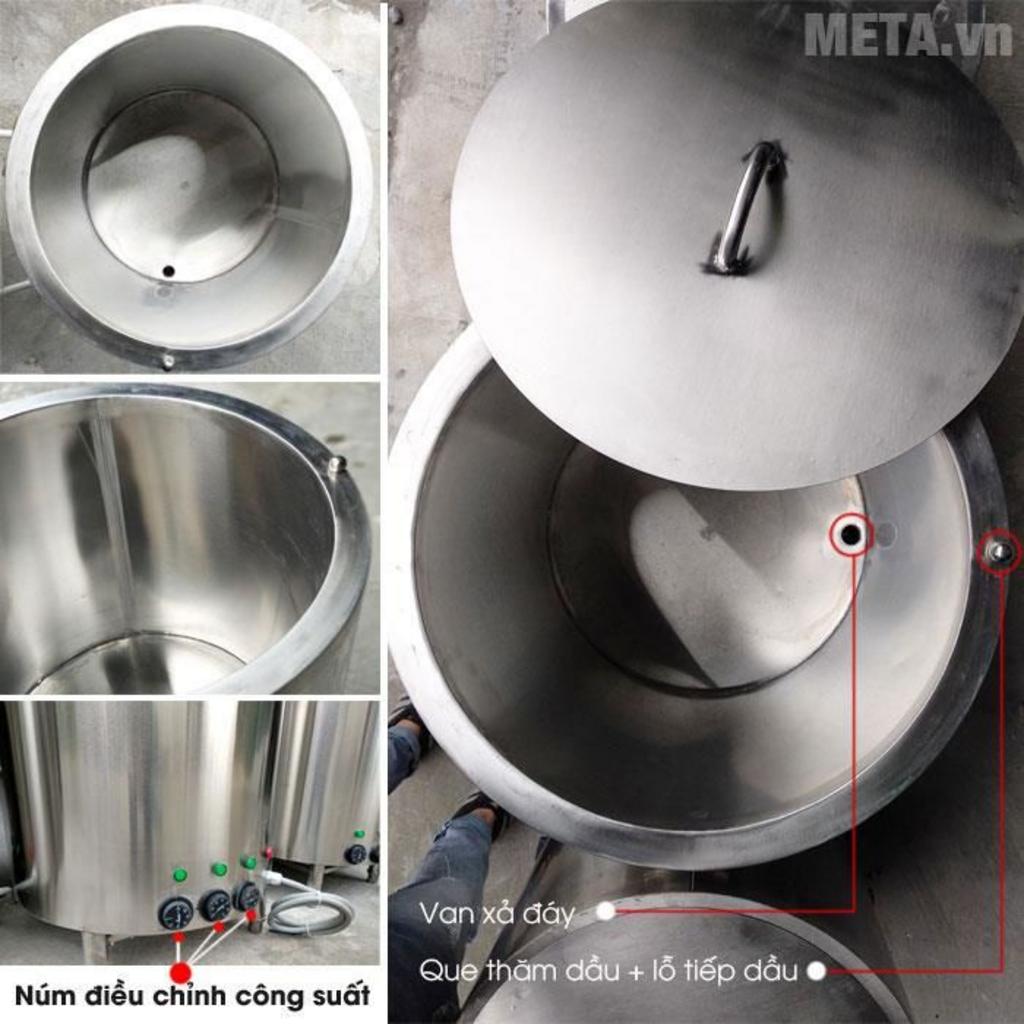 Inox 304 bền sạch, dễ vệ sinh