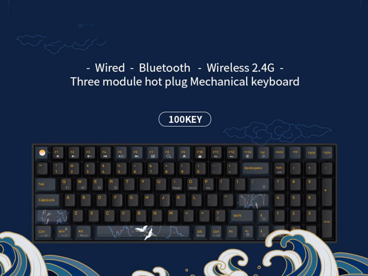 Kết nối Bluetooth, 2.4GHz và USB-C — chuyển nhanh giữa nhiều thiết bị.