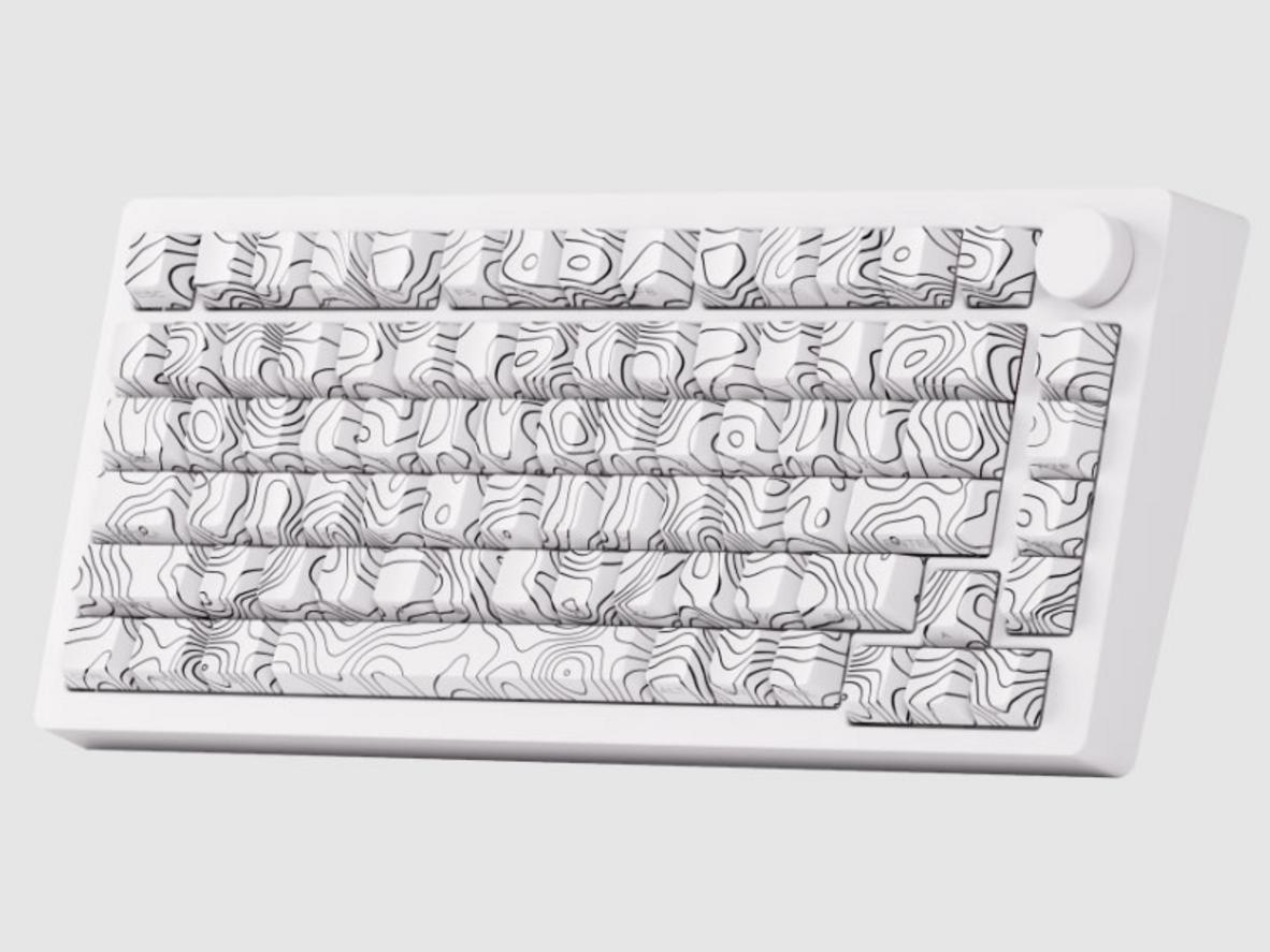 Khung nhôm CNC, Gasket Mount và PBT Contour keycaps