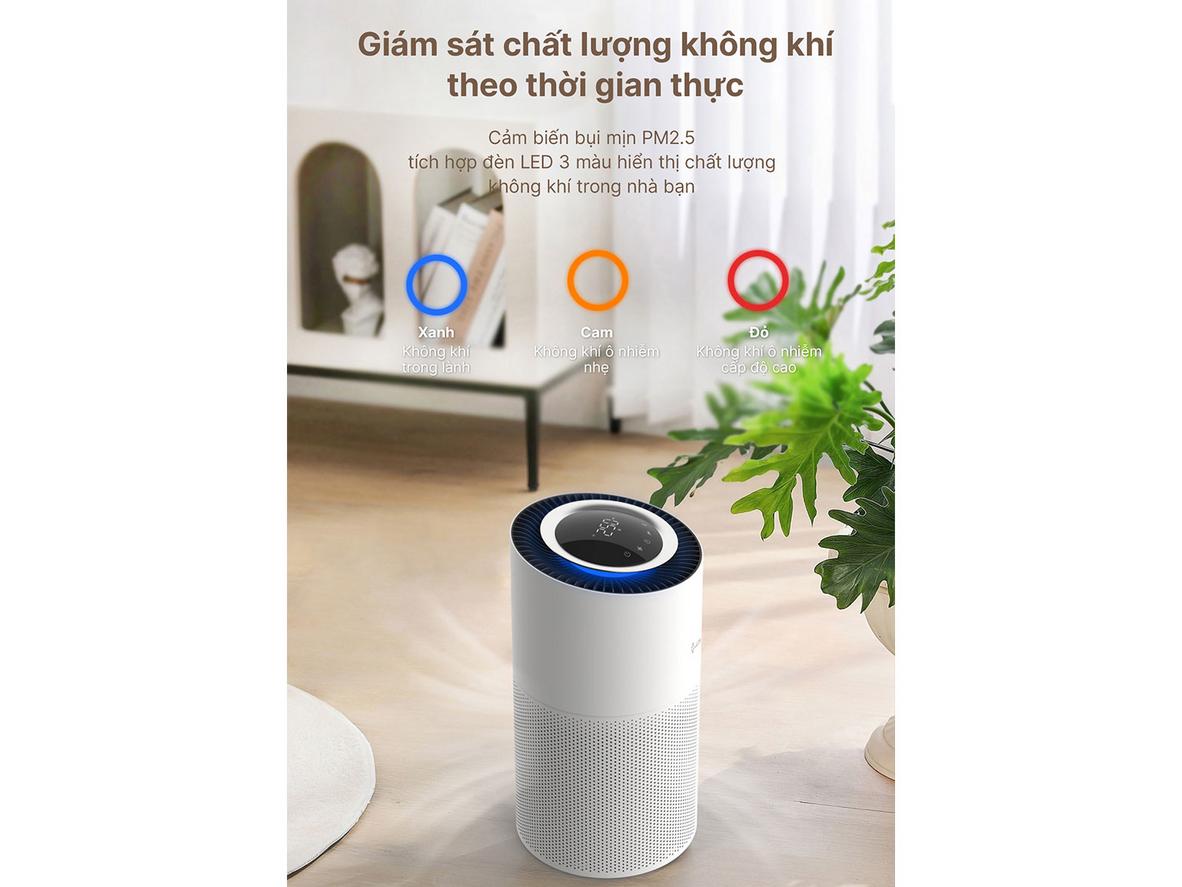 Lọc sạch nhanh cho không gian rộng 55m²