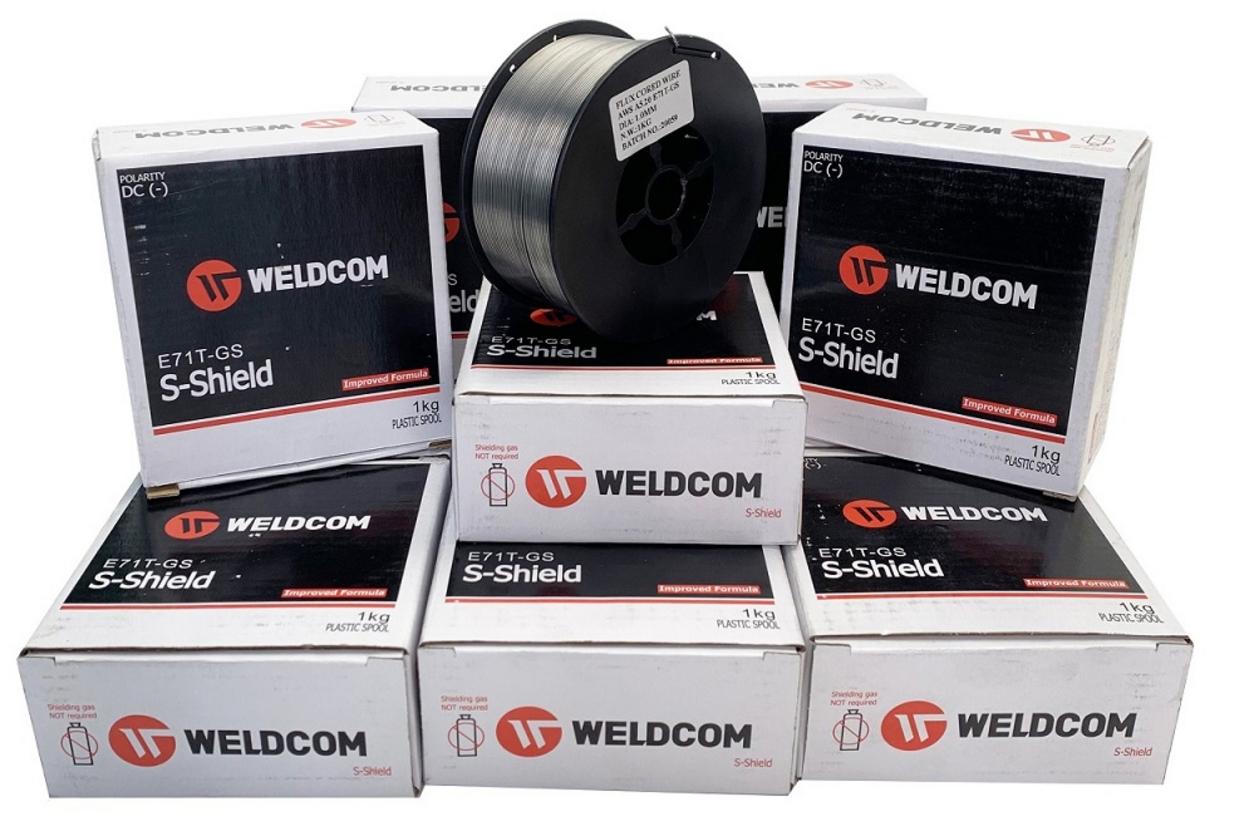 Lõi thuốc tự bảo vệ (flux‑cored) tạo khí bảo vệ khi hàn, giảm tóe.