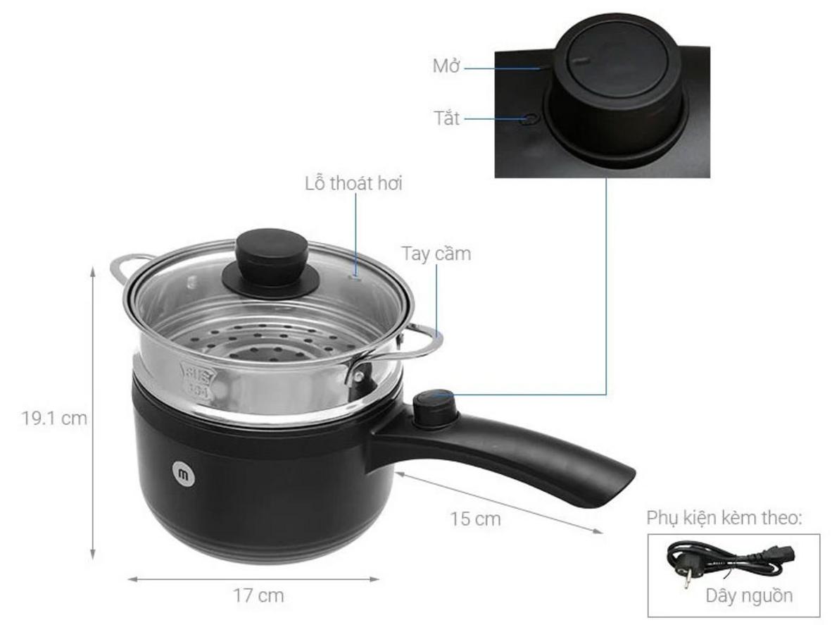 Lòng nồi phủ Ceramic - Chống dính và dễ vệ sinh