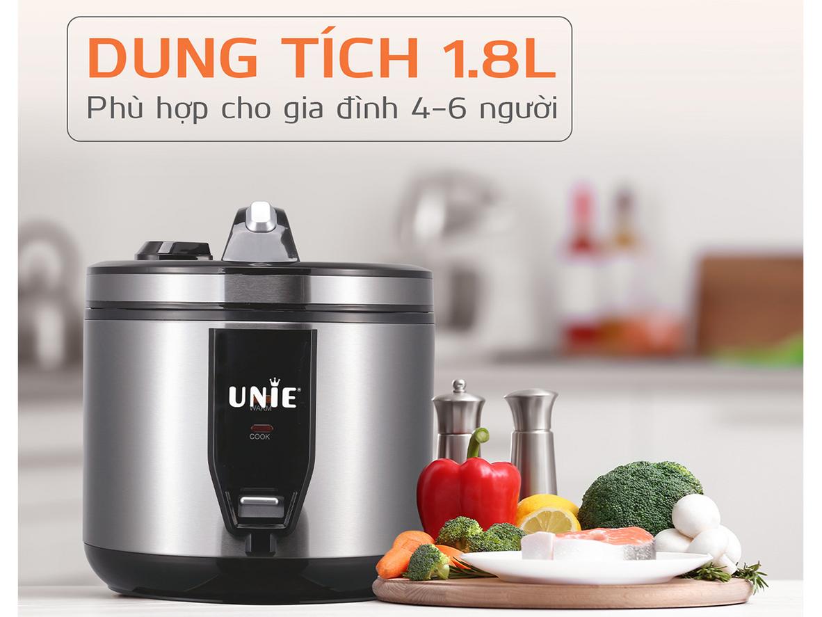 Lòng nồi chống dính đa lớp, dễ vệ sinh