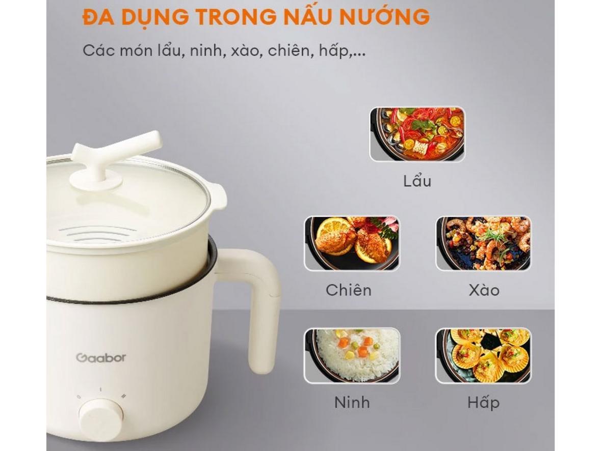 Lòng nồi phủ chống dính vân đá — dễ vệ sinh