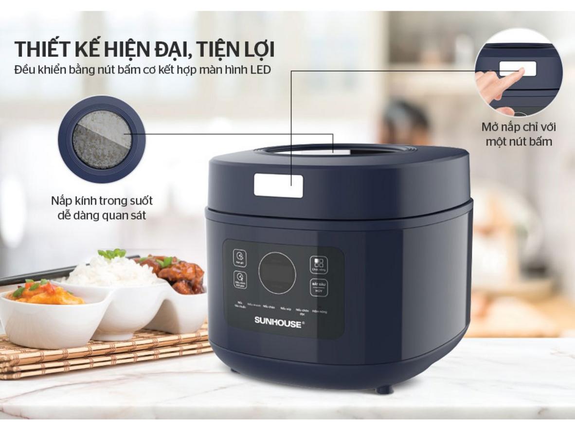 Lòng nồi A3003 dày 1.5mm phủ Daikin — dễ vệ sinh, an toàn