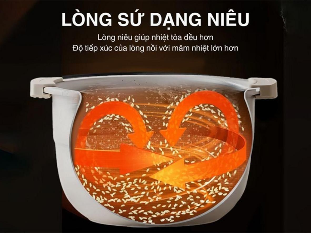 Lòng nồi sứ dưỡng sinh nguyên chất