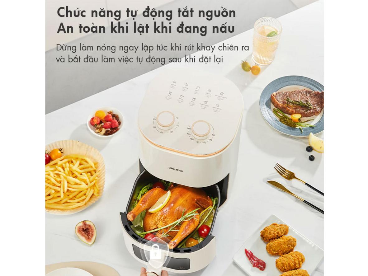 Công nghệ luồng khí nóng 360° — chín đều, giòn