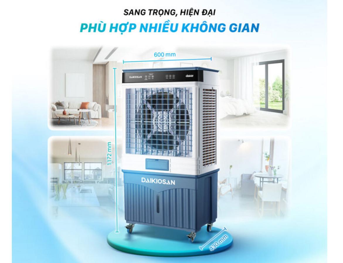 Lưu lượng gió 4.500–6.000 m³/h cho phòng lớn.