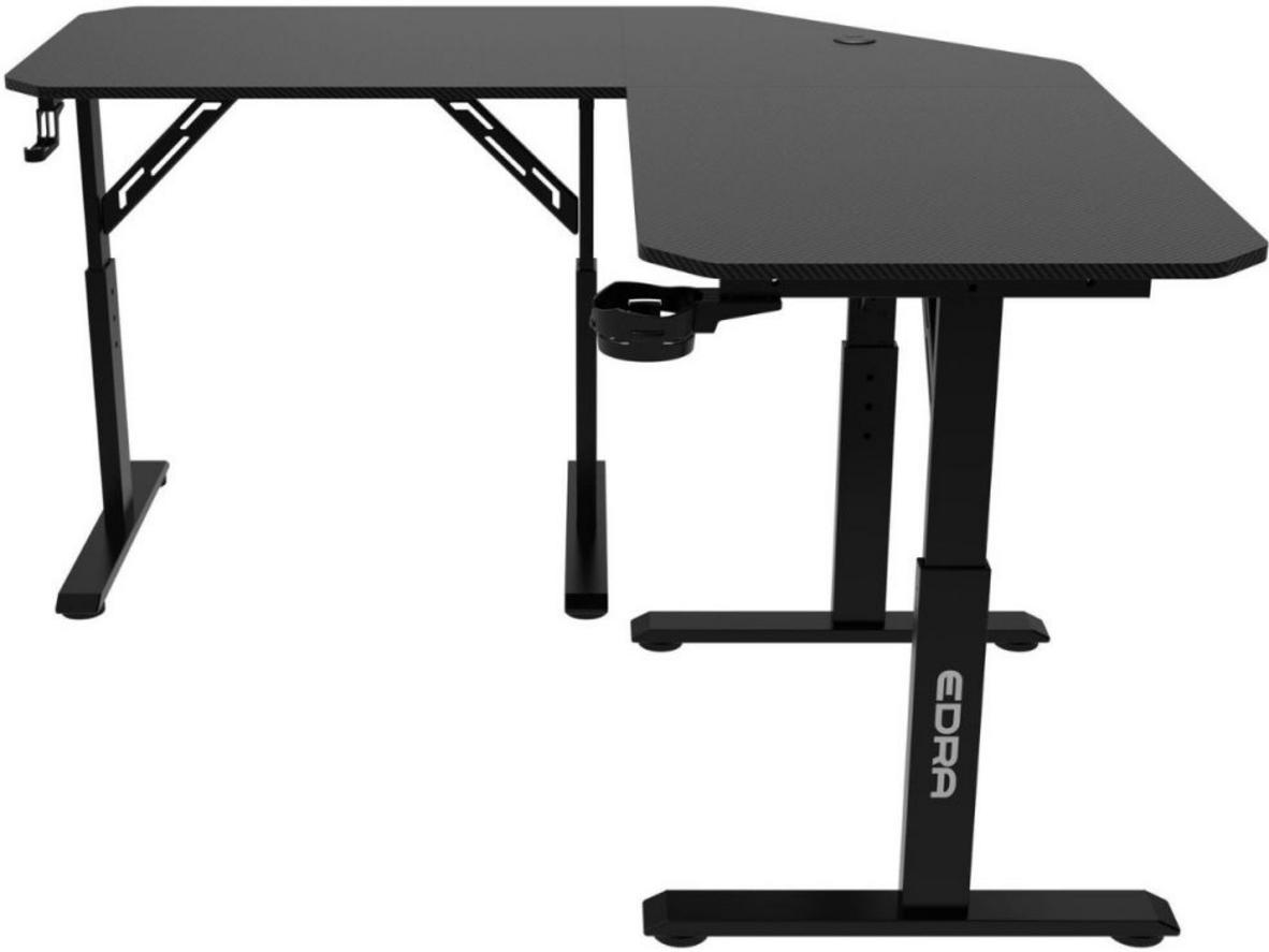 Mặt bàn MDF phủ vân carbon, chống nước.