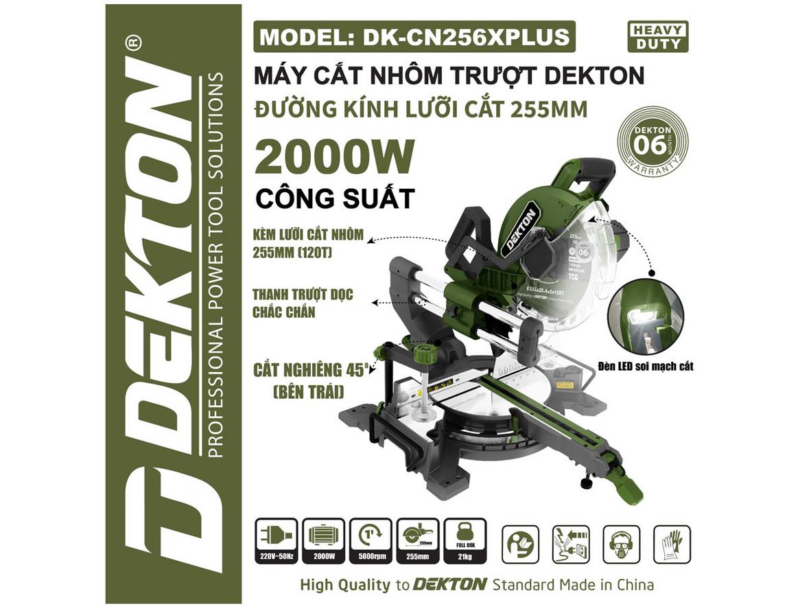 Động cơ 2000W, truyền tải trực tiếp cho hiệu suất ổn định và ít rung khi cắt nhôm chuyên nghiệp.