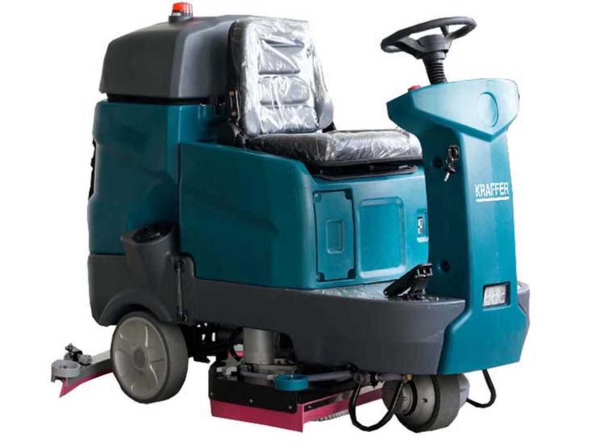 Tổng quan Máy chà sàn ngồi lái Kraffer KF150 dùng bình