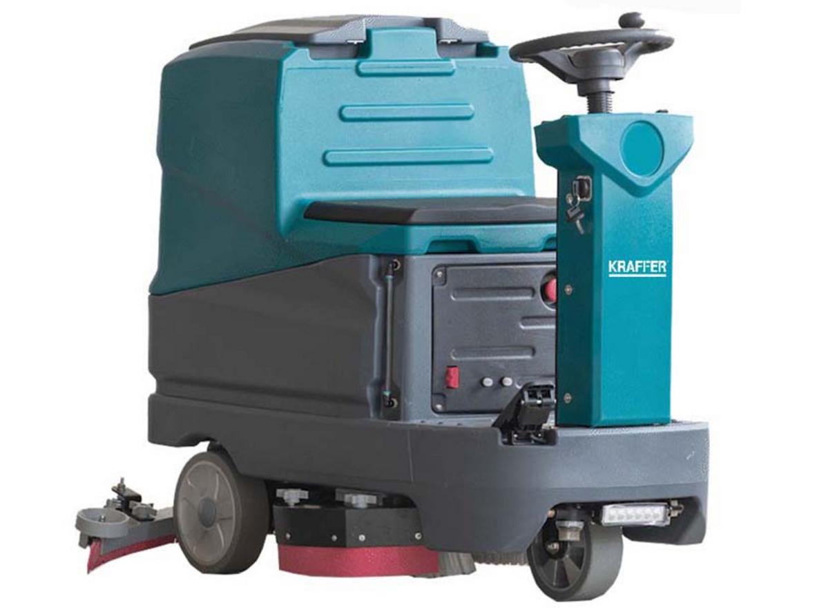 Tổng quan Máy chà sàn ngồi lái Kraffer KF80A dùng bình