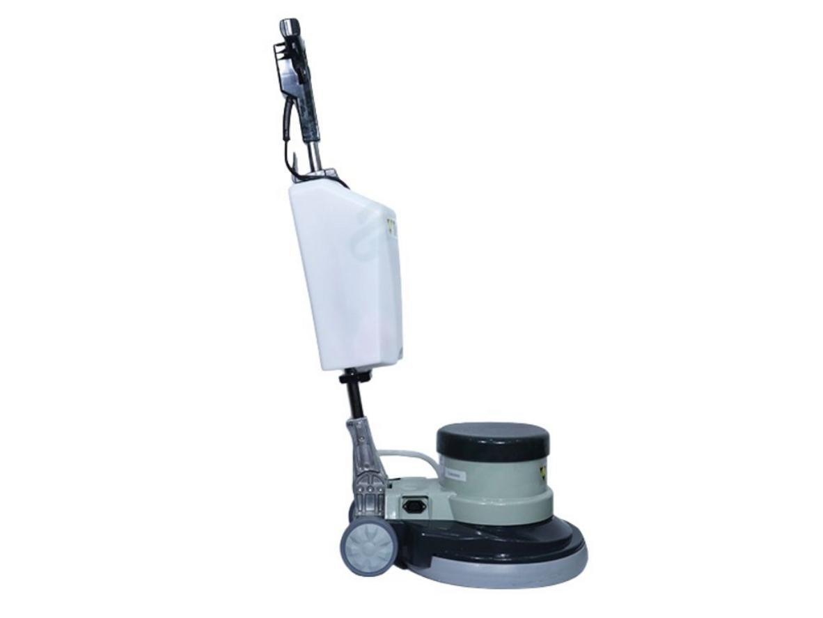 Bình chứa hóa chất 20L và hệ thống cấp trên thân máy.