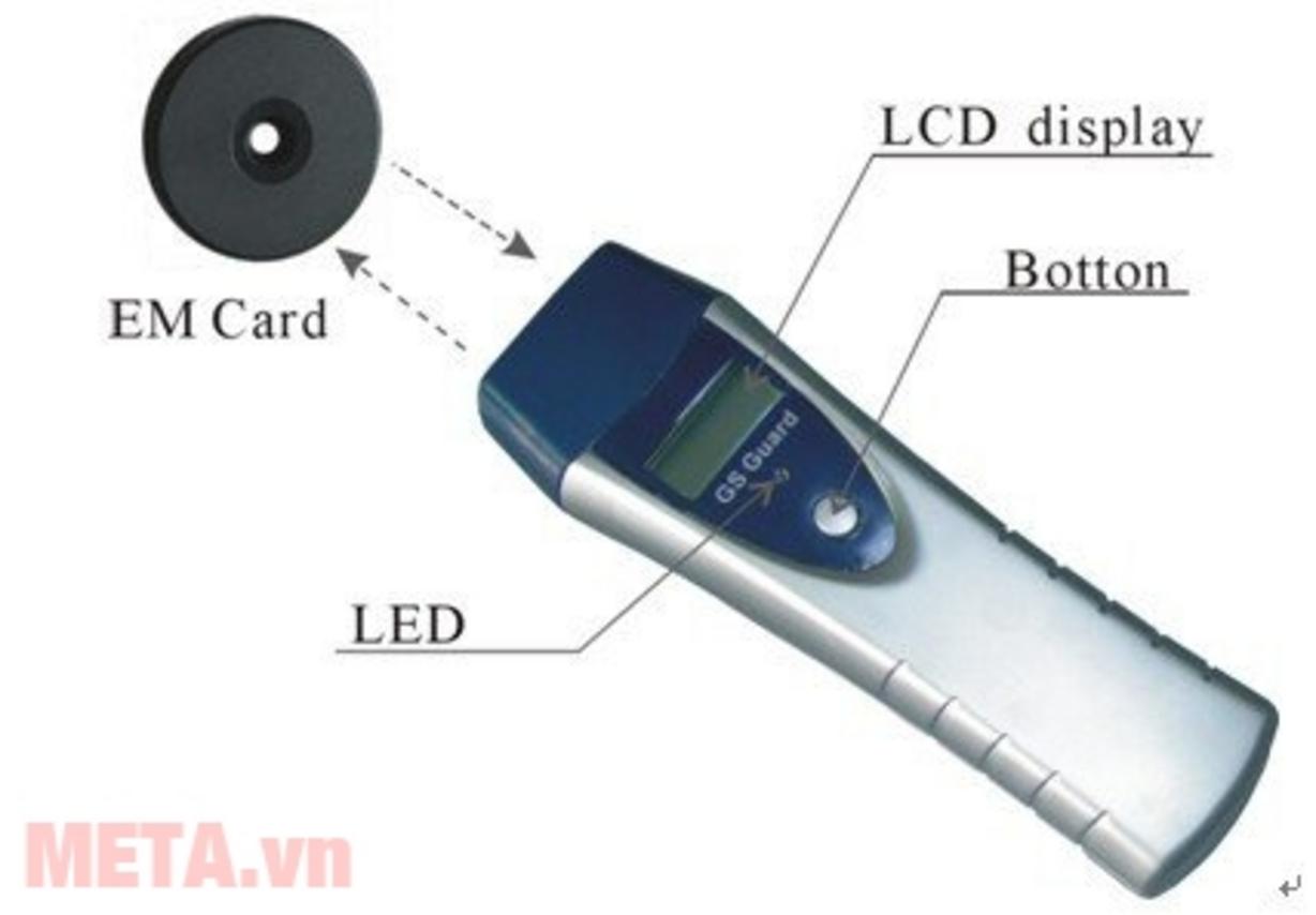 Đọc thẻ RFID và màn hình xác nhận của GS 6000C (ảnh minh họa).