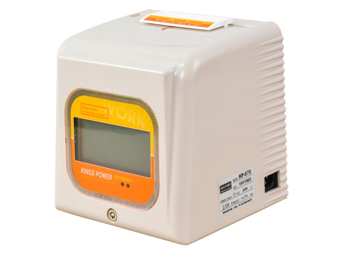 Tổng quan Máy chấm công thẻ giấy Kings Power 670