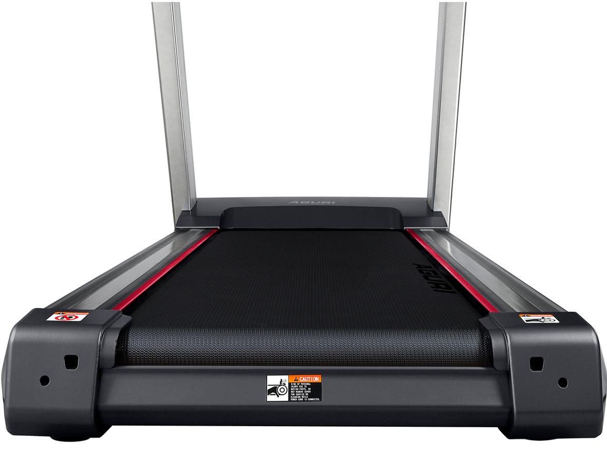Vùng chạy rộng 540 x 1.550 mm — hiển thị toàn cảnh băng tải và người chạy.