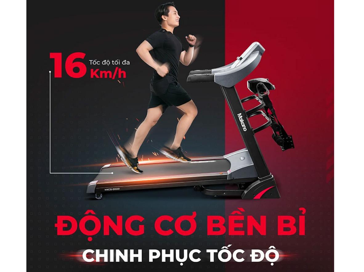 Độ dốc tự động 15% và tốc độ 16 km/h