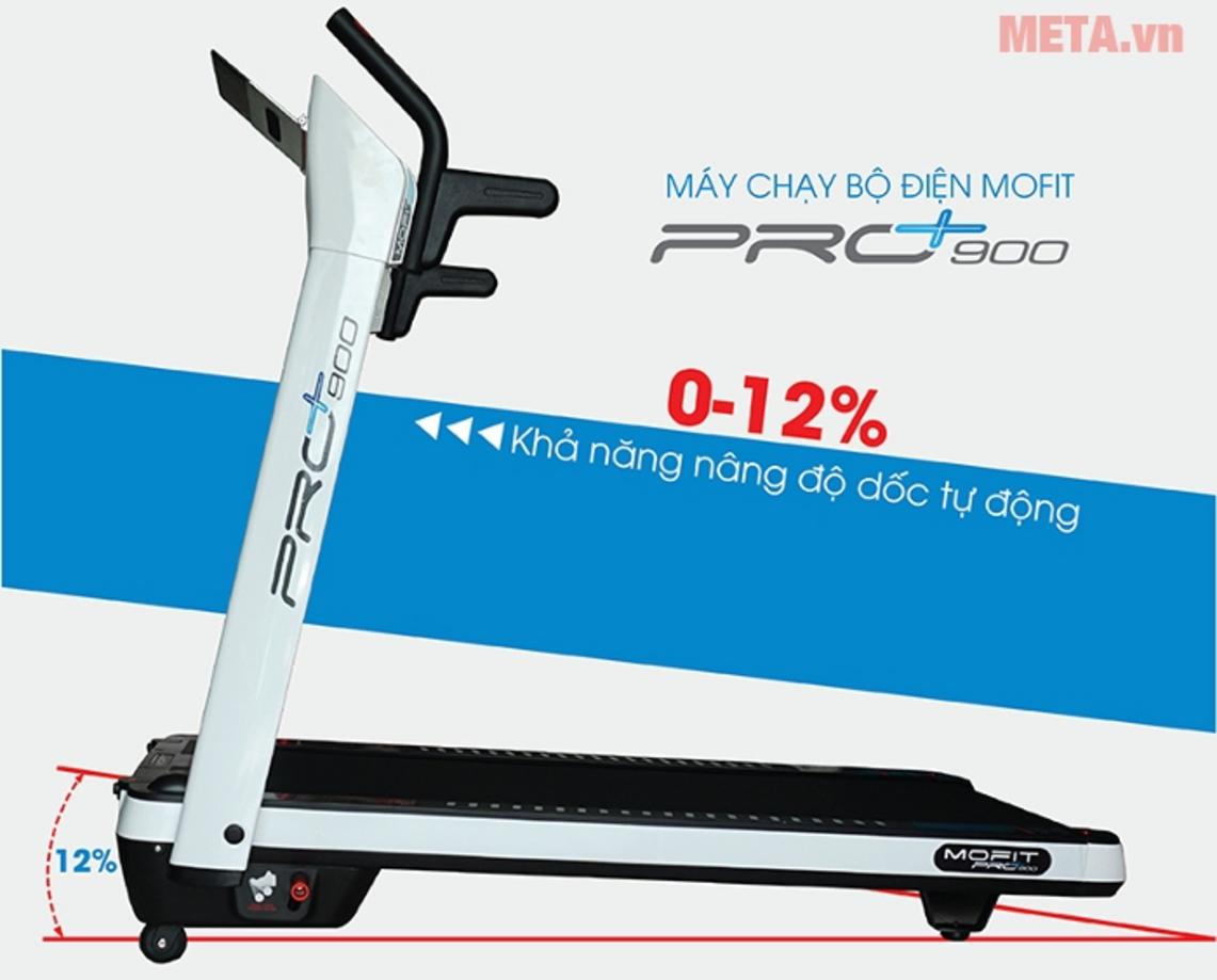 Màn hình cảm ứng TFT kết nối Fitshow; imagePrompt: 'Treadmill touchscreen displaying the Fitshow app interface with metrics and media controls'