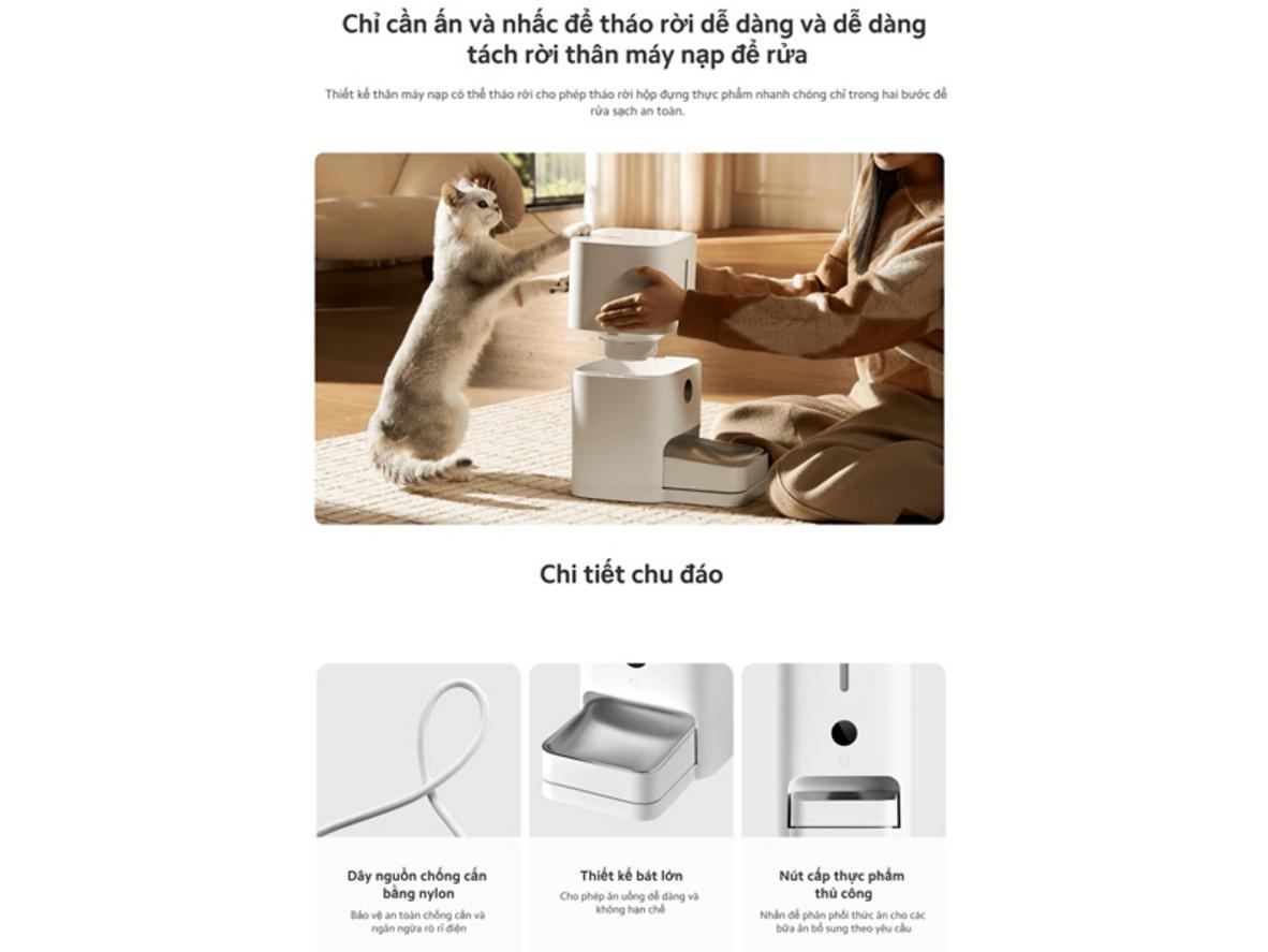 Tổng quan Máy cho thú cưng ăn Xiaomi Smart Pet Food Feeder 2