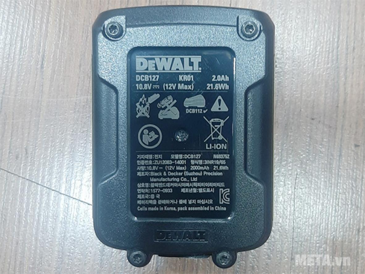 Tổng quan Máy khoan vặn vít dùng pin Dewalt 12V DCF601D2-KR