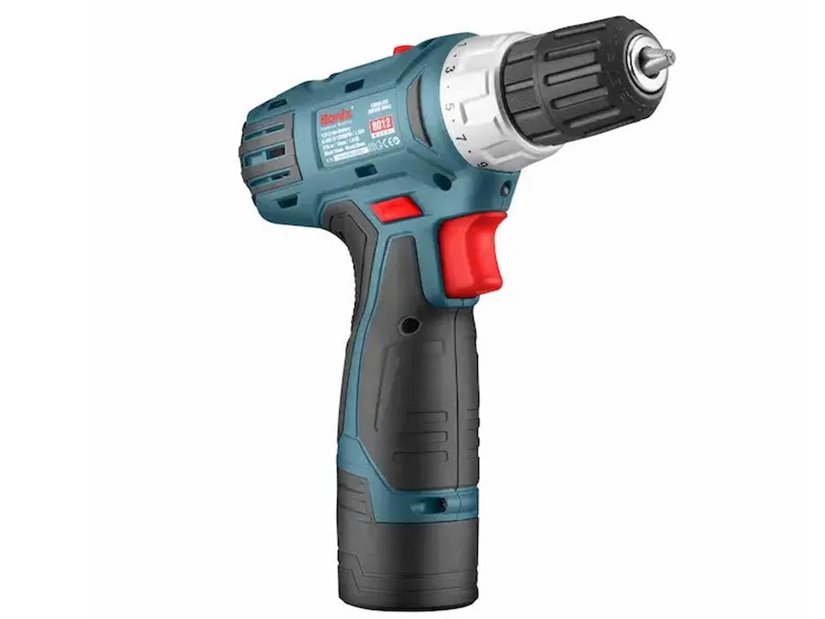 Tổng quan Máy khoan vặn vít pin 12V Ronix 8012