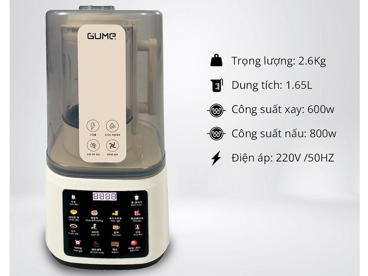 Dung tích 1.65L — đủ cho gia đình 4–6 người