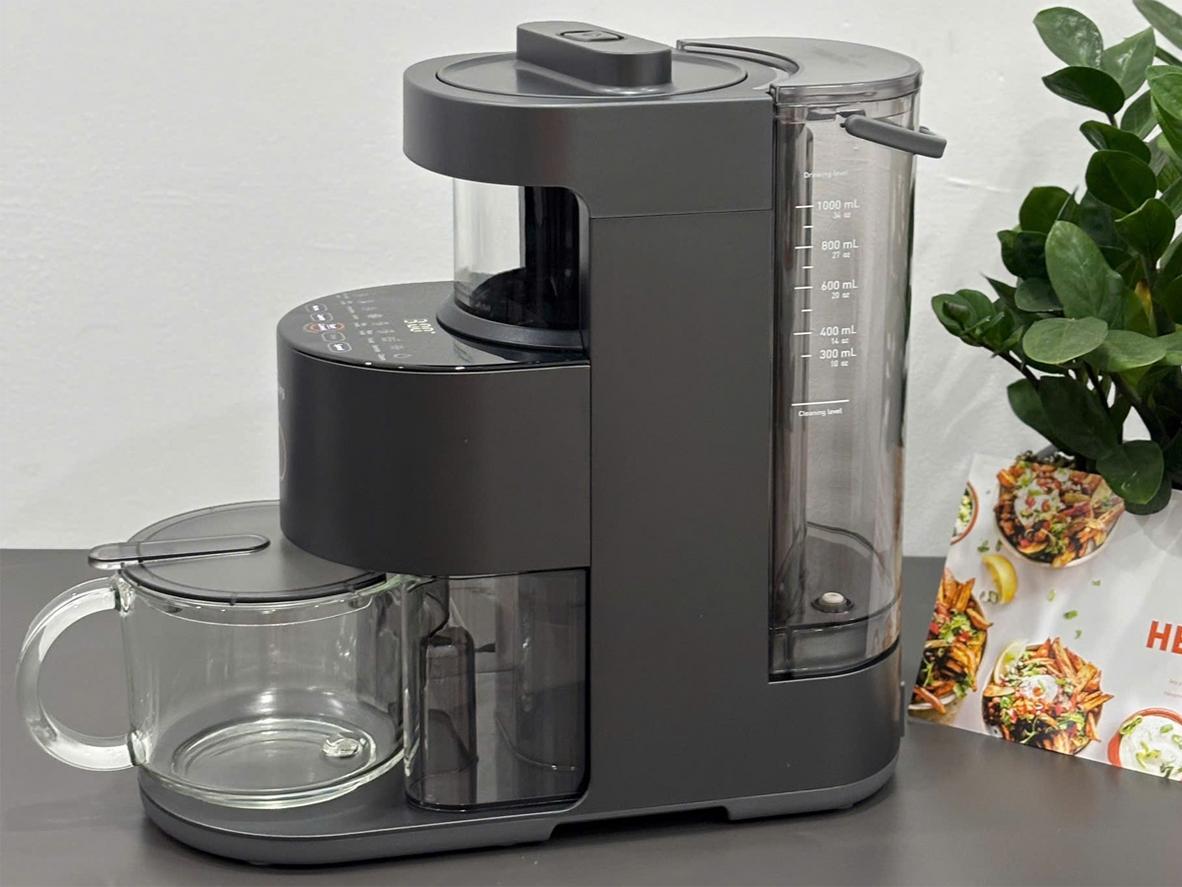 Cối thủy tinh chịu nhiệt và lưỡi dao thép không gỉ
