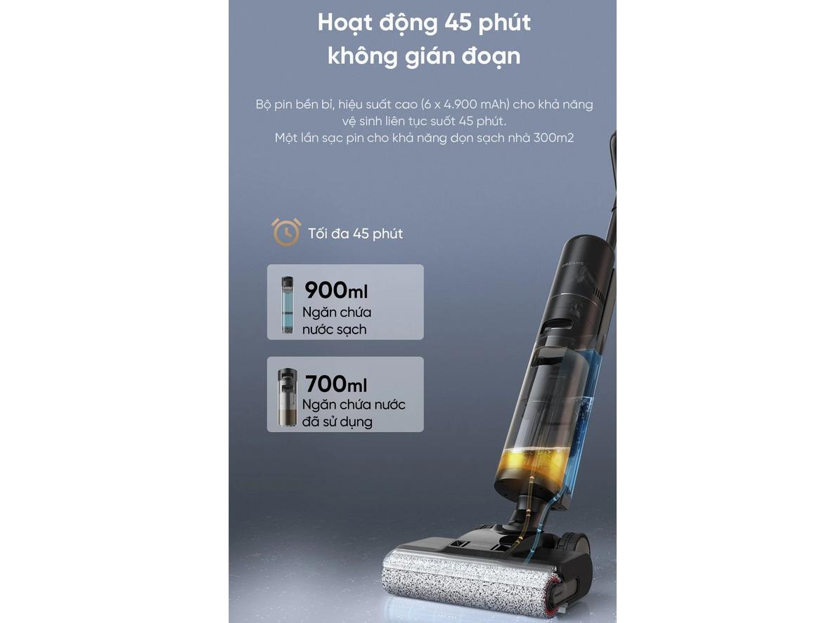 Máy lau sàn hút bụi thông minh Xiaomi Dreame H13 Pro