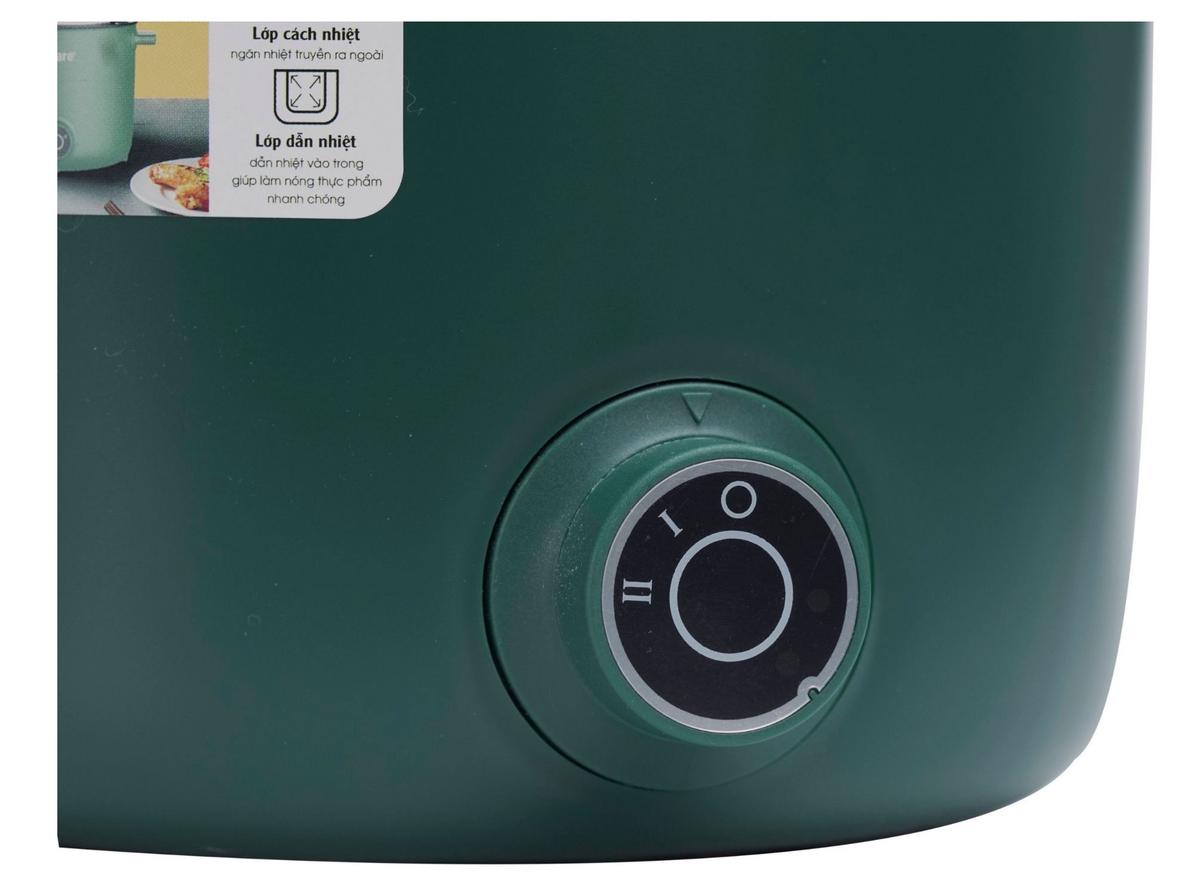 Công suất 600W — nóng nhanh, tiết kiệm điện.