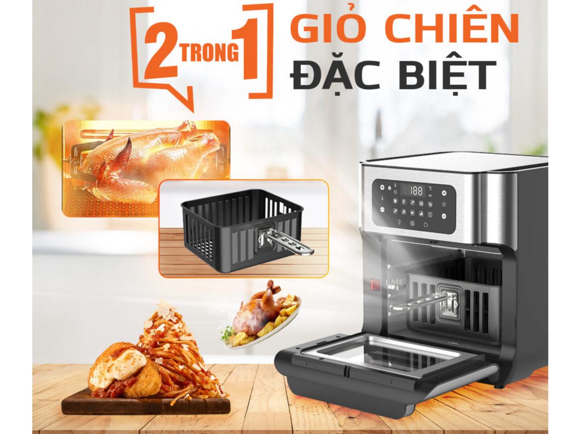 Dung tích 12 lít và phụ kiện đi kèm