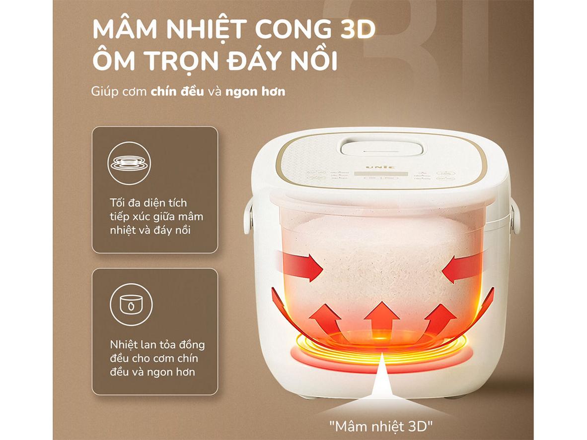 Gia nhiệt 3D + Fuzzy Logic cho cơm chín đều