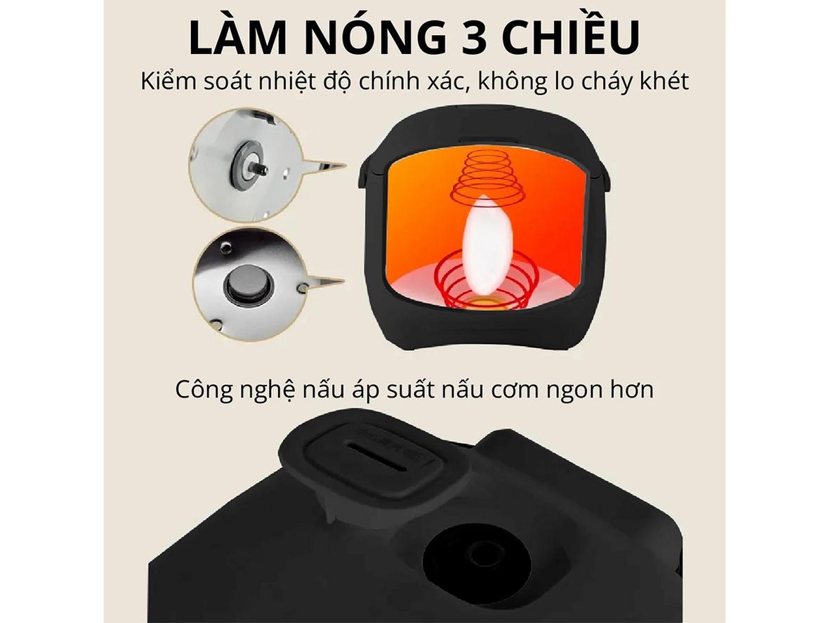 Tổng quan Nồi cơm điện sứ dưỡng sinh Mishio MK365