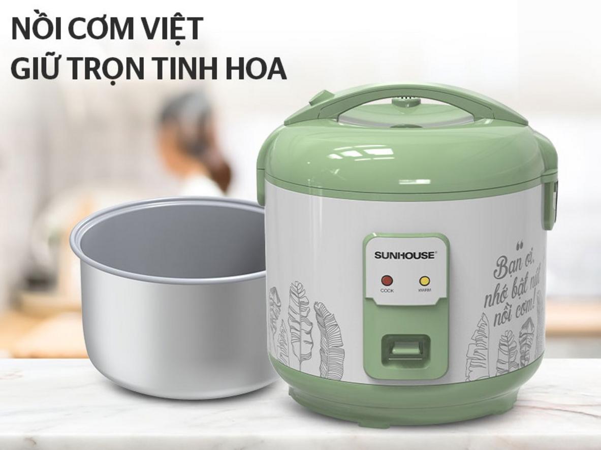 Tổng quan Nồi cơm điện Sunhouse SHD8621 (1.8 lít)