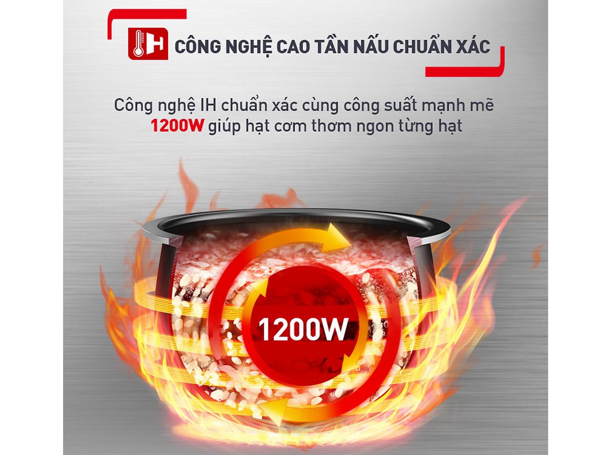 14 chế độ nấu cho phép nấu đa dạng món Việt.