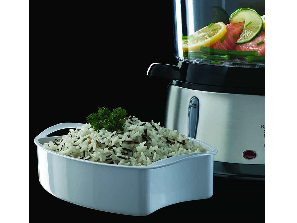 Tổng quan Nồi hấp điện 3 tầng Russell Hobbs 19270-56