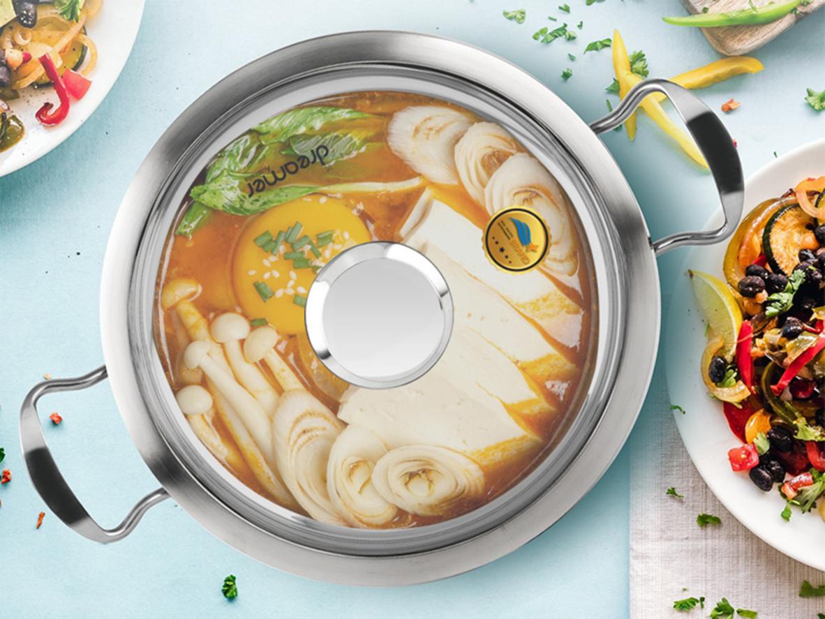Tổng quan Nồi lẩu đáy từ Dreamer DKW-HPL125W