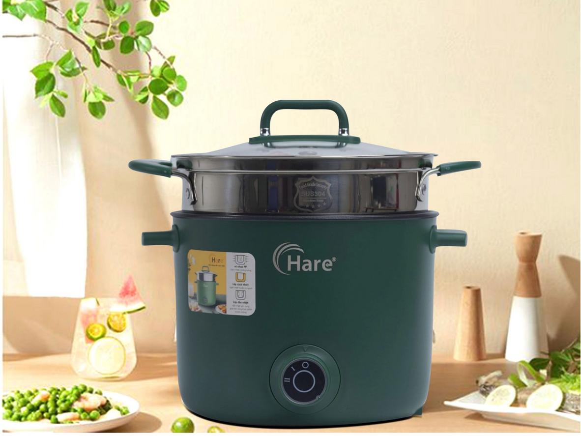Tổng quan Nồi lẩu điện đa năng mini Hare HR-MF1506 (1.5 lít)
