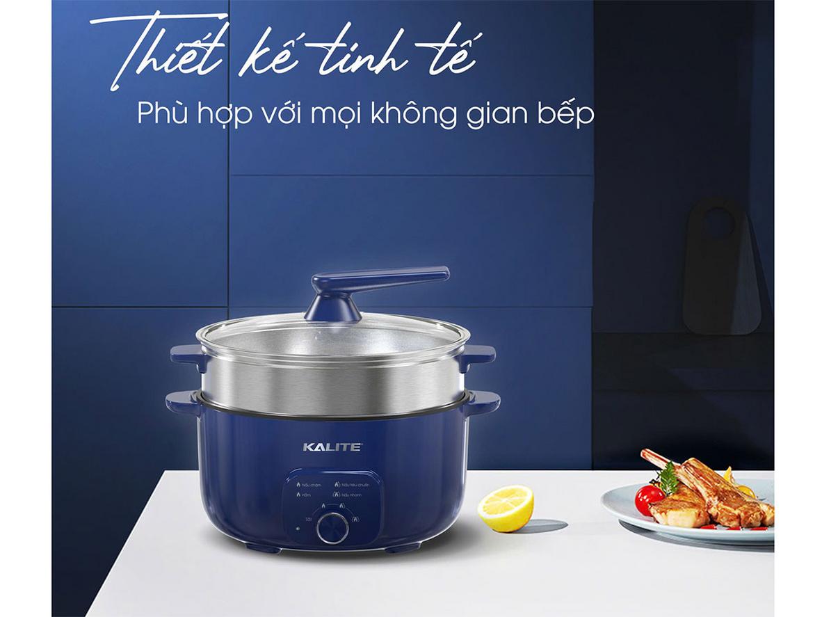 Dung tích 11L: lòng 6L + xửng hấp 5L