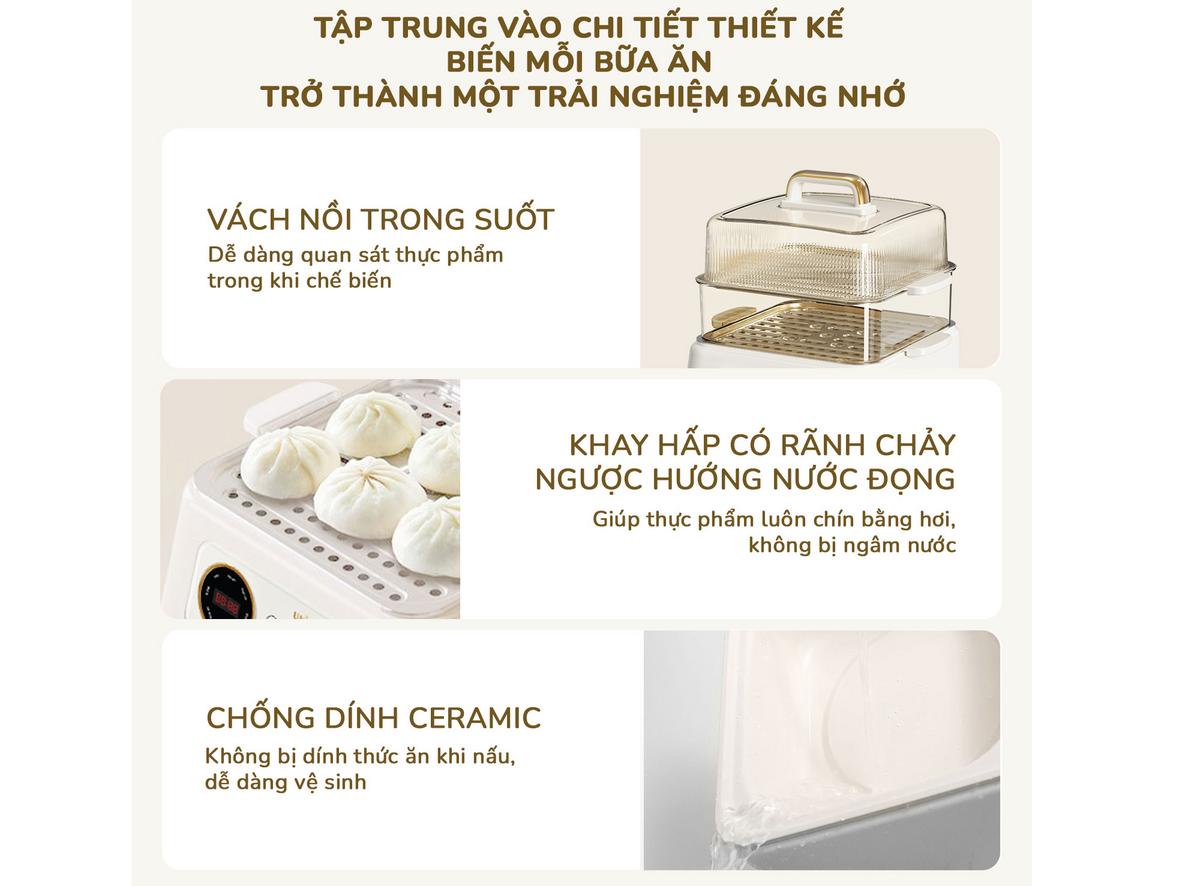 Tổng quan Nồi lẩu hấp đa năng Unie UE668