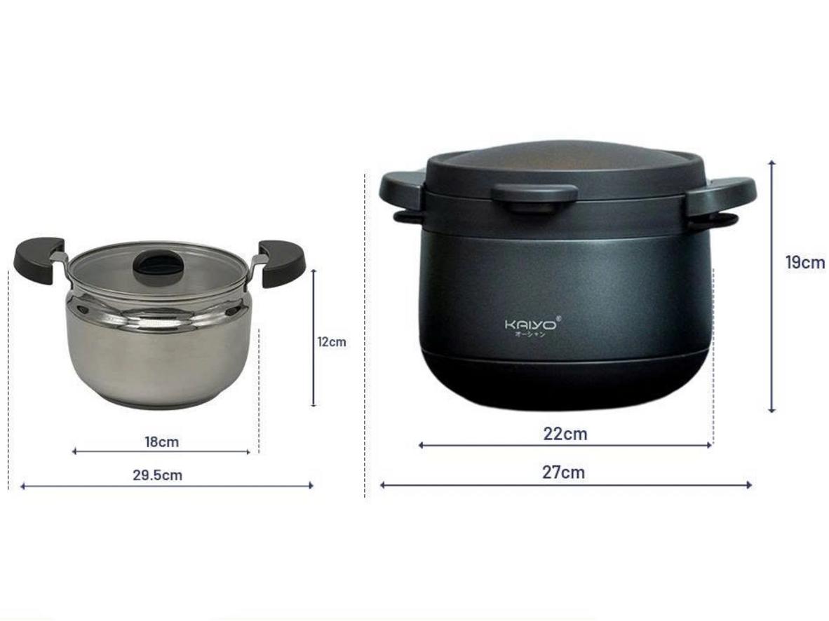Nồi ủ chân không 2 tay cầm Kitchen Mate Kaiyo 3L