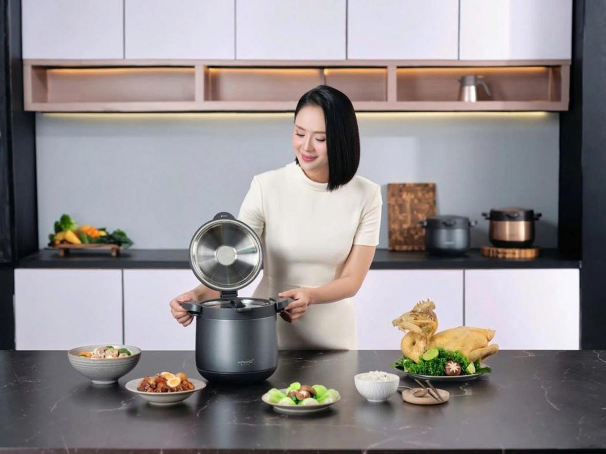 Tổng quan Nồi ủ chân không 2 tay cầm Kitchen Mate Kaiyo 4,5L
