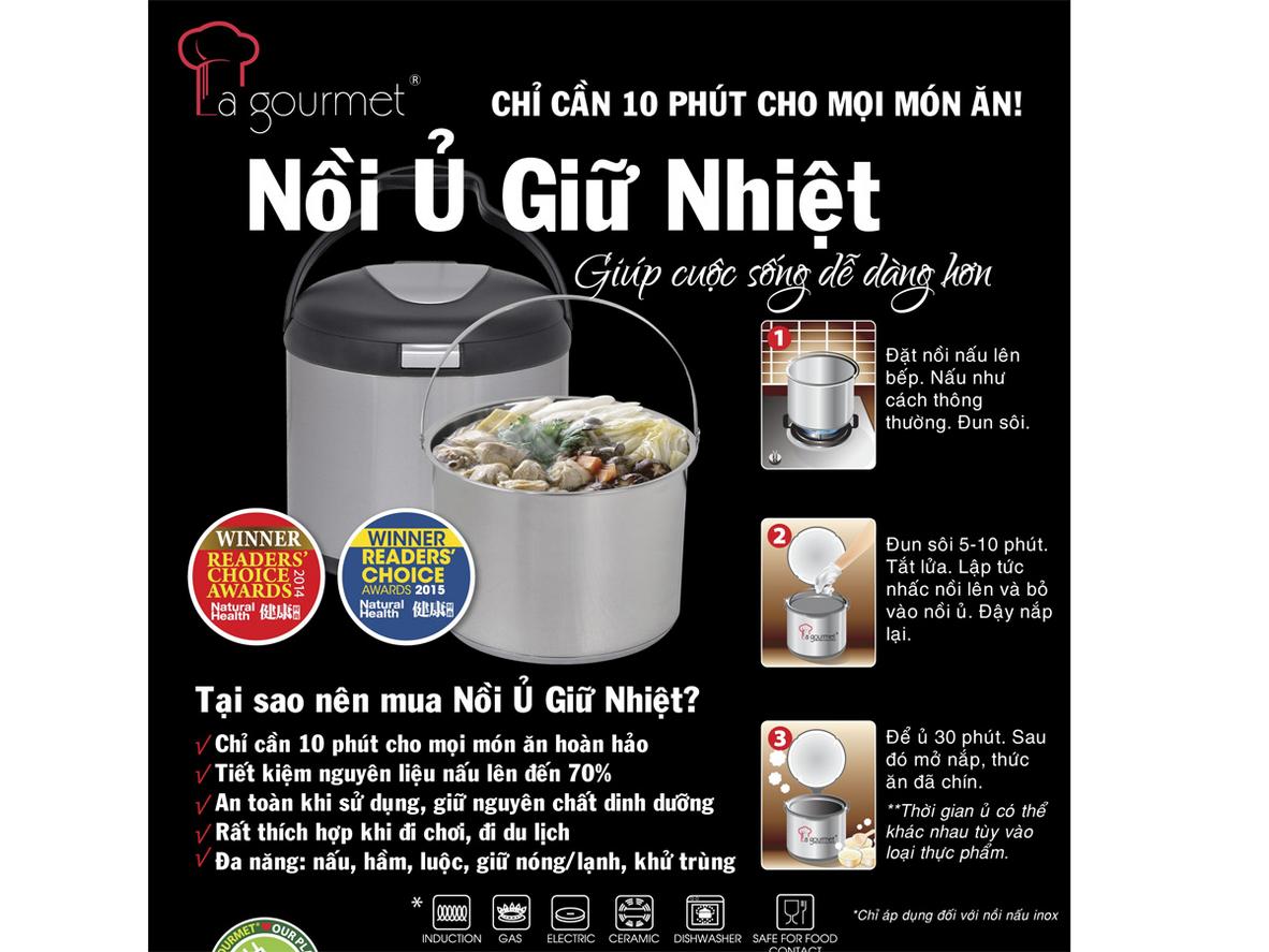 Tổng quan Nồi ủ La gourmet 326065 - 4.5L